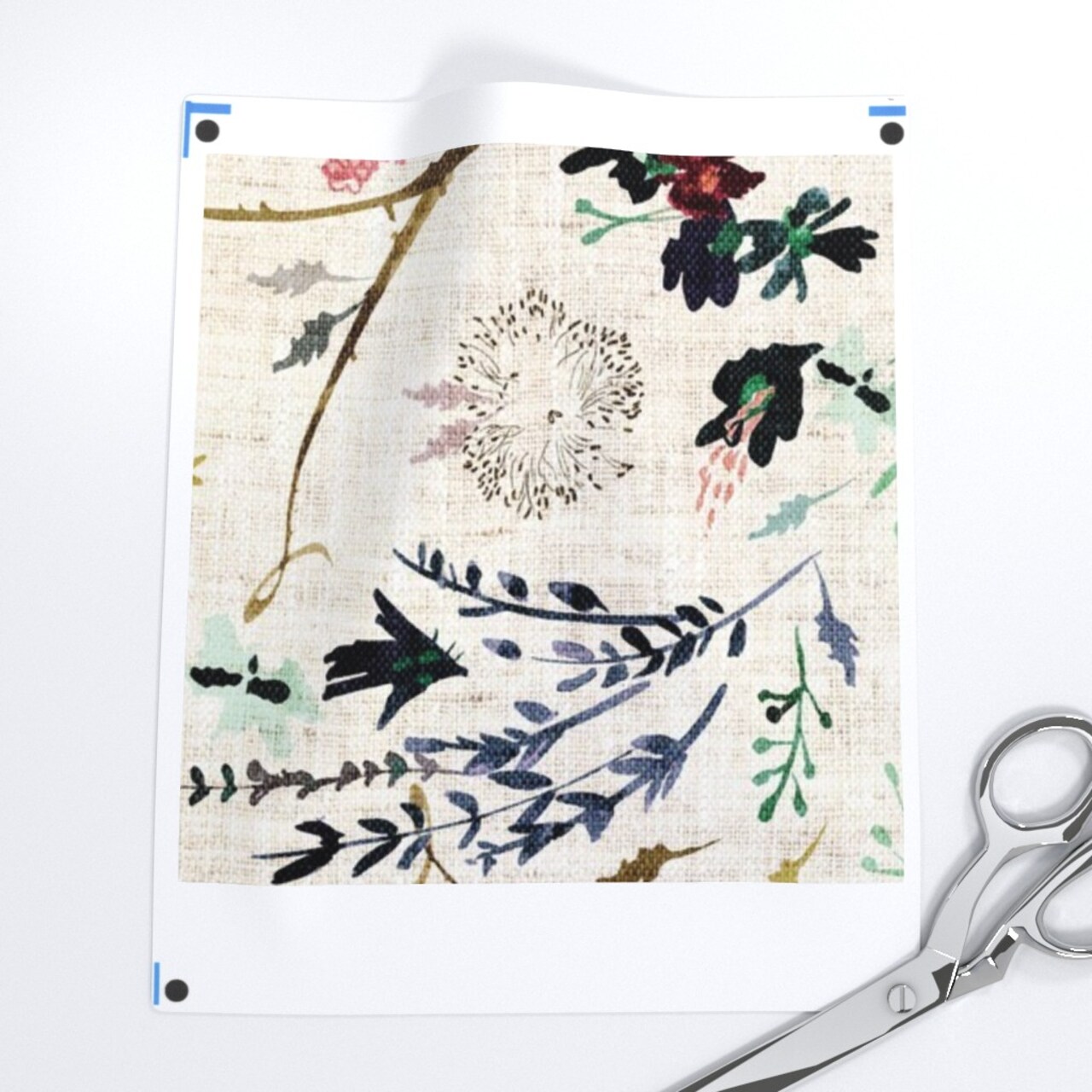 Painted Flowers Floral Rose Spring Garden Wildflowers Girls Feminine Custom Removable Wallpaper by Spoonflower Peel & Stick Wallpaper 2FT Wide